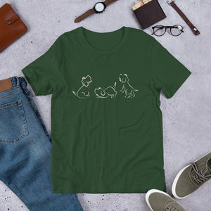 TRIPPLE TROUBLE Unisex t-shirt
