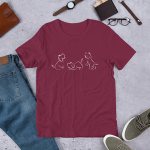 TRIPPLE TROUBLE Unisex t-shirt