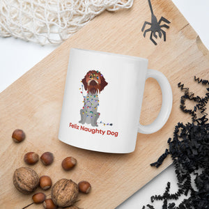 FELIZ NAUGHTY DOG glossy mug