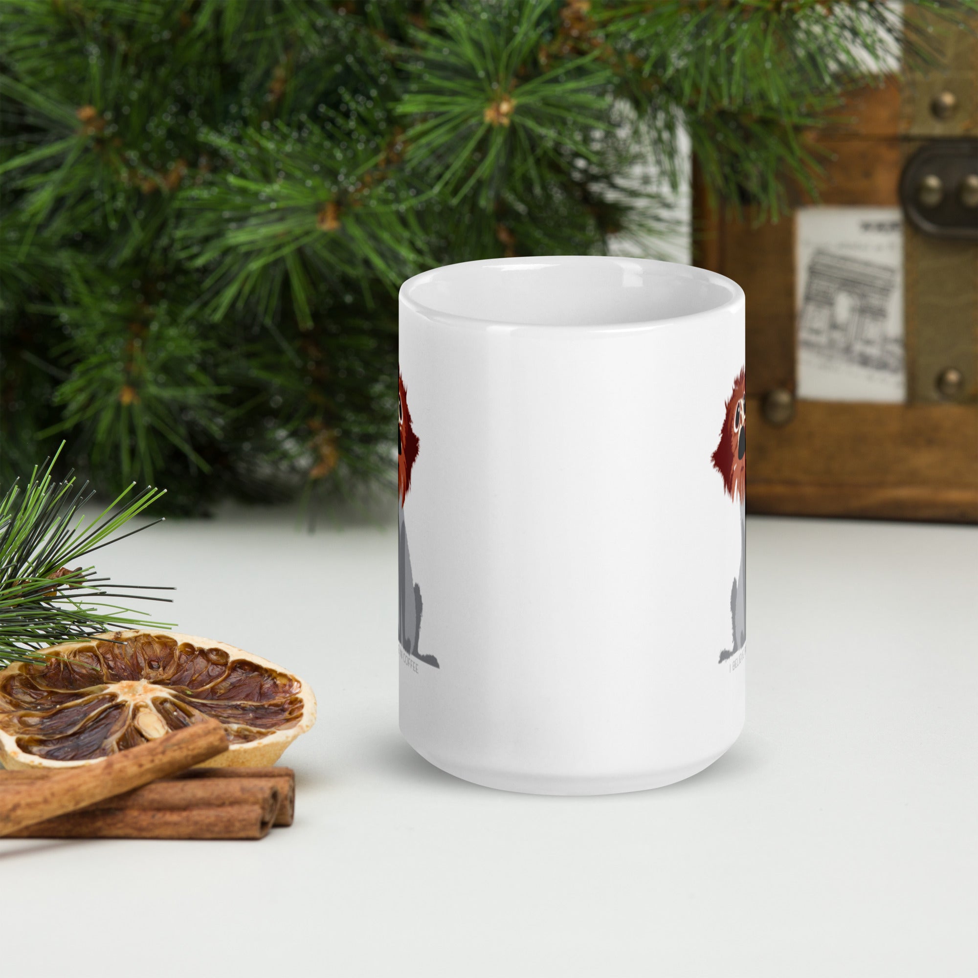 I BELIEVE IN COFFEE mug