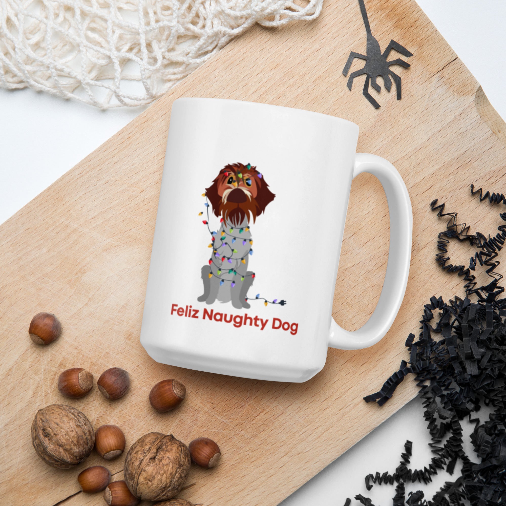 FELIZ NAUGHTY DOG glossy mug